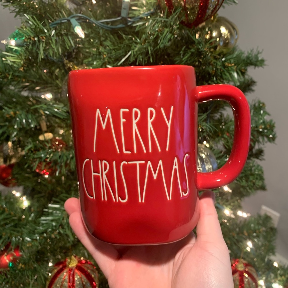 Rae Dunn red MERRY CHRISTMAS Mug